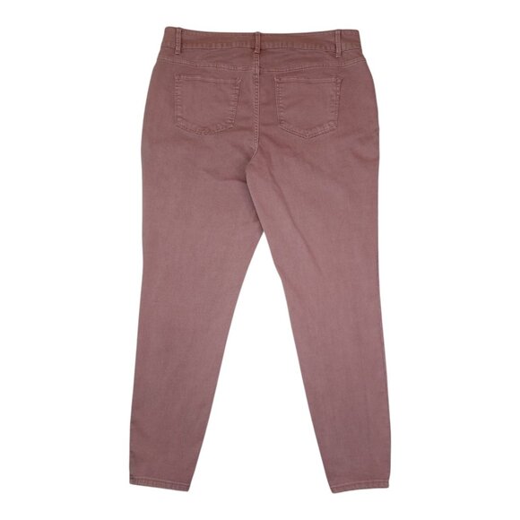 M Jeans By Maurices Womens XL High-Rise Mauve Jeggings Jeans Pink Stretch Soft - Picture 3 of 8